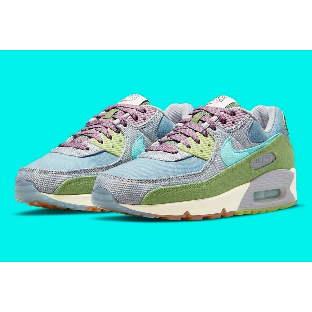 Nike Air Max 90 SE 'Sun Club' Blue Green Purple DM0036-400 Men's Sizes Brand New